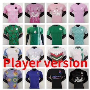 maillot Algerie 2024 2025 Voetbalshirts Spelerversie Algerije ATAL DELORT 23 24 25 BENNACER voetbalshirtkits MAHREZ FEGHOULI uniformen heren kinderen BOUNEDJAH 666