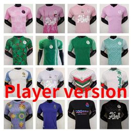 Maillot Algerie 22 23 24 25 Jerseys de fútbol Versión del jugador Argelia ATAL DELORT 2023 2024 2025 BENNACER Kits de camiseta de fútbol MAHREZ FEGHOULI Uniformes Hombres Niños