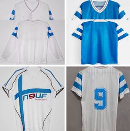 Maillot de Foot Marseille Retro Soccer Jerseys 1990 1991 1992 1993 1998 1999 2002 2003 2005 2006 2012 2012 Pires Vintage Football Shirt 90 91 92 93 98 99 02 03 05 06 Veste