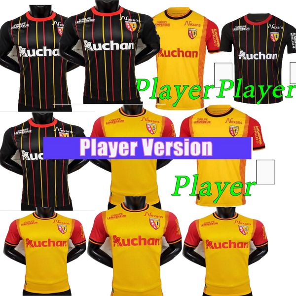 Maillot RC LeNs 2023/2024 Jerseys de fútbol Hombre Kit Champions League Camisetas de fútbol Foot Home Away Tercero 3ro 23 24 Versión del jugador SOTOCA FOFANA BUKSA PEREIRA DA COSTA