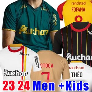 Maillot RC Lens 23 24 Jerseys de football Home Away Saint-Barbe Spécial KAKUTA FULGINI DIOUF SPIERINGS GANAGO SOTOCA WAHI 9 Maillot de football 2023 Hommes Fans TROISIÈME AWAY Kit enfants