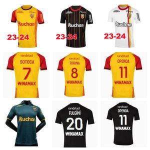 maillot RC Lens 23 24 maillots de football domicile jaune Saint-Barbe spécial OPENDA GANAGO SOTOCA Maillot de foot NOTRE SANG ESTOR PEREIRA DA COSTA FRANKOWSKI