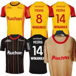 Maillot RC LeNs 23/24 Maillots de football Kid Kit Champions League Football Shirts Foot Home Away Troisième 3ème 2023 2024 Fan Player Version SOTOCA FOFANA BUKSA PEREIRA DA COSTA