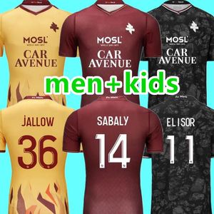 Maillots 23 24 FC Metz voetbalshirts Sabaly Maziz 2023 2024 ASORO JALLY GUEYE JOSEPH NIANE Home Oscar Koffi Tetteh Danley Elisor voetbal Udol Shirts Maillot de foot