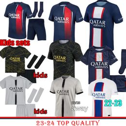 Maillots de football 22/2023 2024 World Cup Soccer Jersey French BENZEMA Football shirts MBAPPE GRIEZMANN POGBA kante maillot foot kit top shirt MEN kids sets