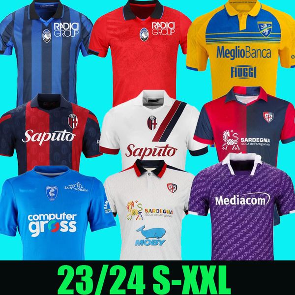 Atalanta 23 24 Maillots de football Empoli Cagliari Calcio spécial 2023 2024 Bologne Fiorentina Uniforme de football