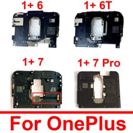 Couvercle de l'antenne de la carte principale pour OnePlus One plus 6 7 8 9 Pro 6T 7T 8T 9R Porte-trame arrière de carte mère USB avec lampe de poche NFC