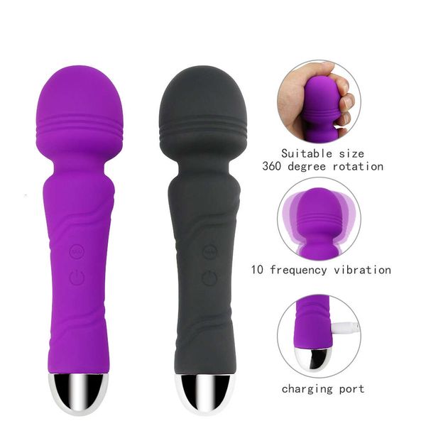 Maioli USB masseur corporel rechargeable vibration forte pour soulager la taille et la fatigue du cou Av Vibrator Toys sexy pour les femmes