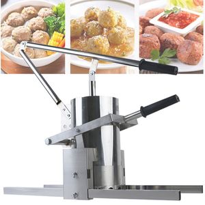 MAIOU la plus nouvelle Machine de boulette de viande de pression de main de petite cuisine de ménage/Machine manuelle d'extrusion de boulette de viande de poisson d'acier inoxydable 20MM