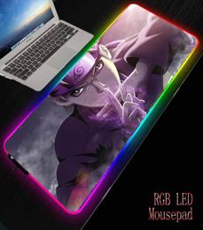 MAIRUIGE ANIME NARUTO RVB LED LEG GAMING MOUSE PADPORTATE