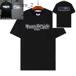 Maison T-shirts pour hommes Mode d'été Margiela Hommes Femmes Designers t-shirts Hauts à manches longues Lettre de luxe T-shirts en coton Vêtements Polos 3 CLS3