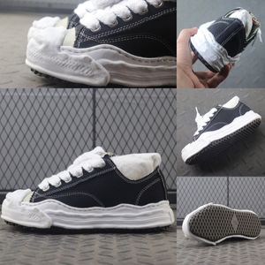 Maison Mihara Ontwerper Yasuhiro wandelen canvas schoenen Cap Toe leer MMY mode zwart witte sneakers luxe platte loafers outdoor jogging wandelschoen 35-46