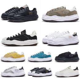 Maison Mihara Baskets Blakey Sole Canvas Low Designer Chaussures Toe Cap MMY Blanc Yasuhiro Chaussures MiharaYasuhiro Sport Hommes Femmes Baskets