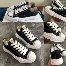 Maison Mihara Yasuhiro Designer chaussures de randonnée en toile Toe Cap MMY mode cuir noir blanc baskets de luxe mocassins plats en plein air jogging chaussure de marche 35-44