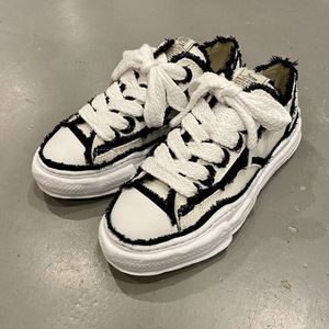 Maison Mihara Yasuhiro Designer chaussures de randonnée en toile Toe Cap MMY mode cuir noir blanc baskets de luxe mocassins plats en plein air jogging chaussure de marche Taille 36-47TOP
