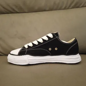 Maison Mihara Yasuhiro Low Cut Shoes disueltos versátiles para hombres y mujeres Summer NUEVO MMY CONSEJO DEL Designer de lona en blanco y negro Big 36-47