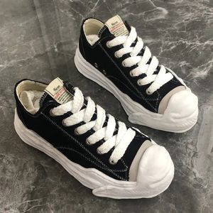 Maison Mihara Yasuhiro MMY Original Casual Designer Shoes Sole Low Cut Canvas Chaussures de sport Femmes Hommes Loisirs Noir Blanc Gris Jaune Chaussures d'entraînement en plein air Taille 35-45