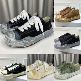 Maison mihara yasuhiro schoenen sneakers hipster canvas lage top streetwear dikke golvende zolen mannen casual schoenen mode vrouw schoenen designer schoenen