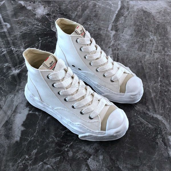 Maison Mihara Yasuhiros Mmy zapatos disueltos Summer High Top Women Women Running Flat Bottom Amantes deportivos zapatos deportivos