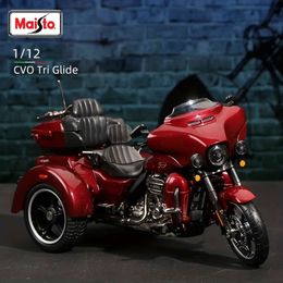 Maisto 1:12 Tri Glide 2021 Trikes Gegoten Voertuigen Collectible Motorcycle Model Speelgoed Diecast Moto Gift