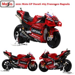 Maisto 1 18 Moto GP Team #63 Racing Alliage Moto Modèle Collection Cadeau Jouet Pour Adultes Enfants 240115