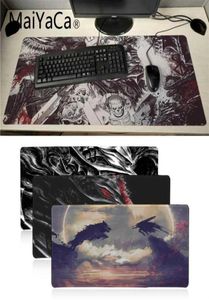 Maiyaca Cool New Berserk Anime Rubber Mouse Mouse Durable Desktop Mousepad ANIEM BONNE QUALITÉ EDGE GRAND PAMIE DE MONDE PAD Y071315173532