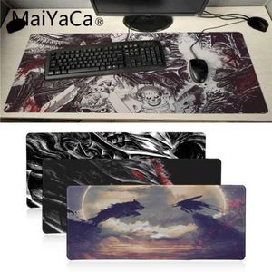 Maiyaca Cool New Berserk anime Souris en caoutchouc Tapis de souris de bureau durable aniem Bonne qualité Bord de verrouillage grand tapis de souris de jeu Y0713282C