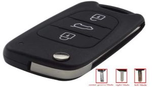 Maizhi 3 -knop Flip vouwwagensleutelschelp voor Hyundai Avante I30 Ix35 Kia K2 K5 Sorento Sportage Key Cover Case Styling1588866