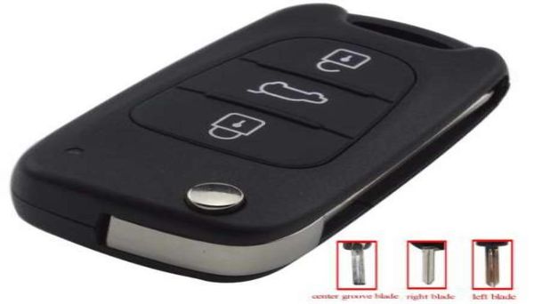 Maizhi 3 botones Flip Flip Carry con llave de llave para Hyundai Avante I30 IX35 KIA K2 K5 Sorento Sportage Key Cover Case Styling1588866