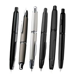 Majohn A1 AK1 presse stylo plume avec motif écailles de poisson EF 0.4MM plume métal écriture stylos à encre fournitures de bureau scolaire cadeaux stylos 240110
