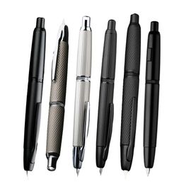 Majohn A1 Press Fountain Pen EF 04mm Nib Metal for Writing Business School Office fournit des cadeaux Coldages avec Convertisseur 240229