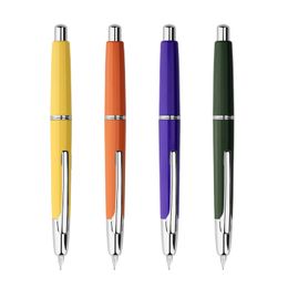 MAJOHN A2 presse stylo plume rétractable EF Nib 0.4mm stylo à encre en résine avec convertisseur pour l'écriture stylo cadeau d'affaires plus léger que A1 240110