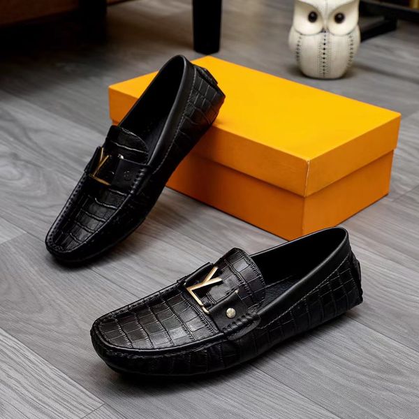 Majors Loafer Driver Estate Mocasines Zapatos Diseñador Hombres Arizona Hockenheim Mocasines Moda en relieve Vestido de cuero Mule Derby Zapato casual Tamaño 38-45 05