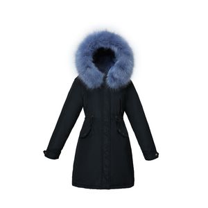 Faire hiver doudoune femme han édition longue overtheknee lâche bf montrer mince taille parker manteau de fourrure 201027