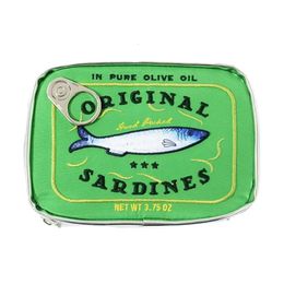 Bolsa de maquillaje Organizador de tocador de viaje de sardina enlatado Pouch Funny Funny Caned Sardine Design Storage Bag para Skincare 240504