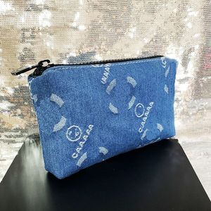 Make-up tassen Designer Cowboy toilettasje Cosmetische tas Luxe brief clutch Handtassen Dames Blauwe make-uptassen Reistassen met hoge capaciteit