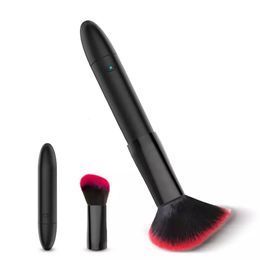 Make-upborstel Elektrische cosmetische borstel 10 modi Vibrator Foundation Beauty Tool Zacht haar Oogschaduwborstel Beauty Makeup Tools 240220