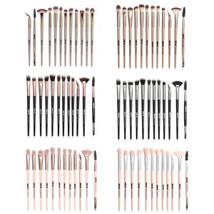 Pinceaux de maquillage 12 pièces professionnel mélange fard à paupières pinceau à sourcils pour maquillage beauté brillant à lèvres