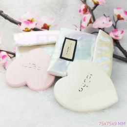 Maquillage miroirs compacts portables en acrylique amour rose blanc en forme de coeur en forme de lettres G miroir de maquillage à main