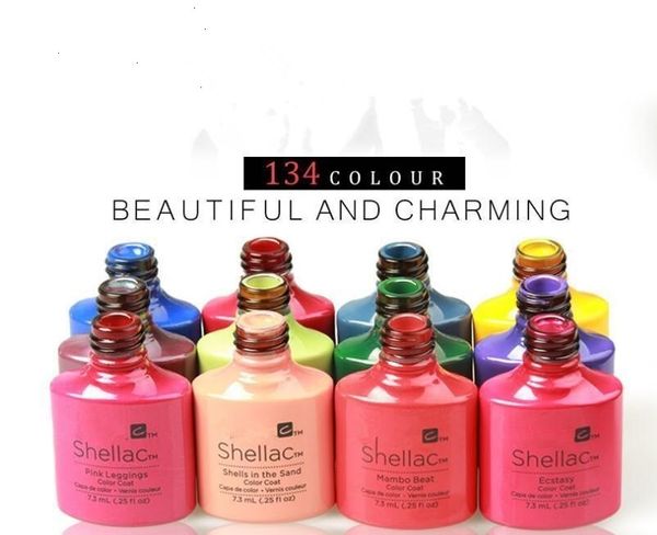 MAQUILLAJE Caliente venta al por mayor Gel de uñas c rosa planta pegamento esmalte de uñas Ting 134 colores esmaltes de uñas pegamento marcas importadas Manicura