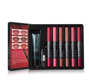 Maquillage set 6 kiss proof à lèvres à lèvres Repoteur de crayon combinaison cosmétique combinaison imperméable lèvre maquillage1018256