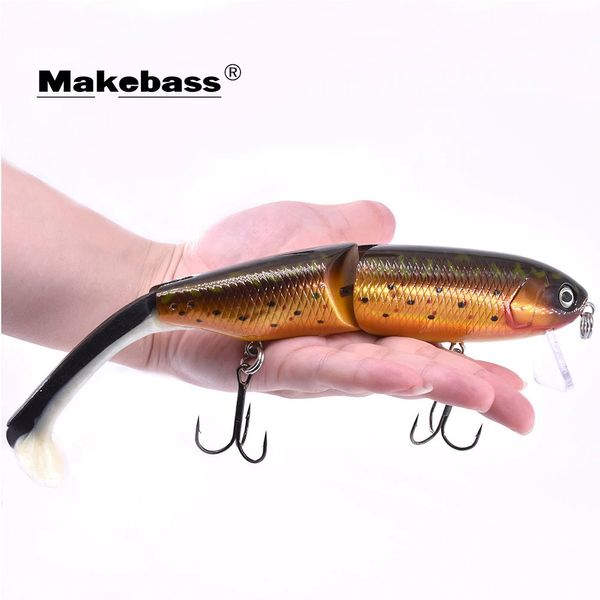 Makebass 984in159oz Wobbler Fishing Lures Crankbait Minnow Hard Bait Pesca Carnada para pescadores profesionales 240327