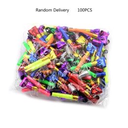 Maker 100 pièces soufflant Dragon Whistle Funny Paper Party Blowout Blowers Noisemaker pour l'anniversaire de la fête du Nouvel An