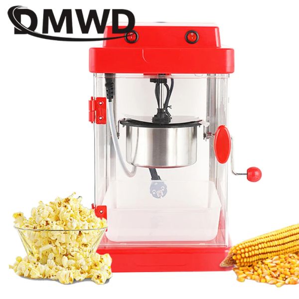 Makers 110V / 220V Commercial Ménage commercial Popcorn Machine Huile d'air chaud Popper Popper Automatique DIY Popcorn Maker chauffage antiadhésif Pot