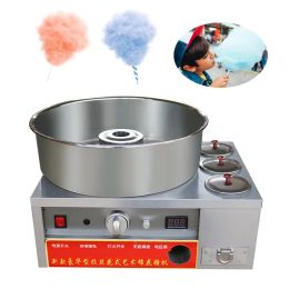 Makers 12V Sugar Cotin Candy Machine Gas Roestvrij staal Diy Bloem Cotton Candy Floss Maker Candyfloss Making Machine Commercial Hot