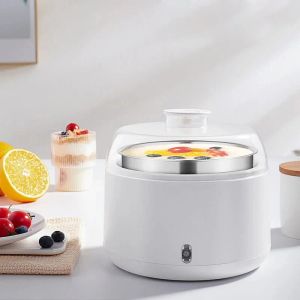 Makers 1L Electric Yogurt Maker Automatic Teator Temperature Yogourt Machine DIY Yogourt Rice Win Natto Liner en acier inoxydable 220V