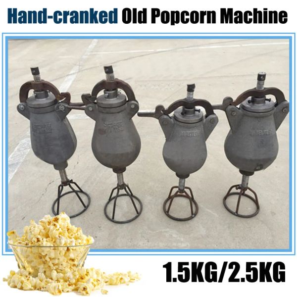 Makers 1PC 1,5 kg Old Popcorn Machine manuel de pop-corn Popcorn Maker Machine Rice Scellant le couvercle avec un coussin en caoutchouc