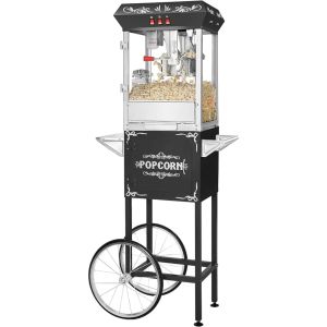 Makers 3 gallons Nostalgie Machine de pop-corn Commercial A Deck 8ounce 8ounce en acier inoxydable Dispositif pour fabriquer du pop-corn électrique