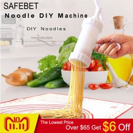 Makers Máquina para hacer Pasta, 8 Uds., máquina para hacer fideos, macarrones, máquina de cocina para patés de espagueti, máquina para hacer Pasta, prensado de fideos, máquina DIY