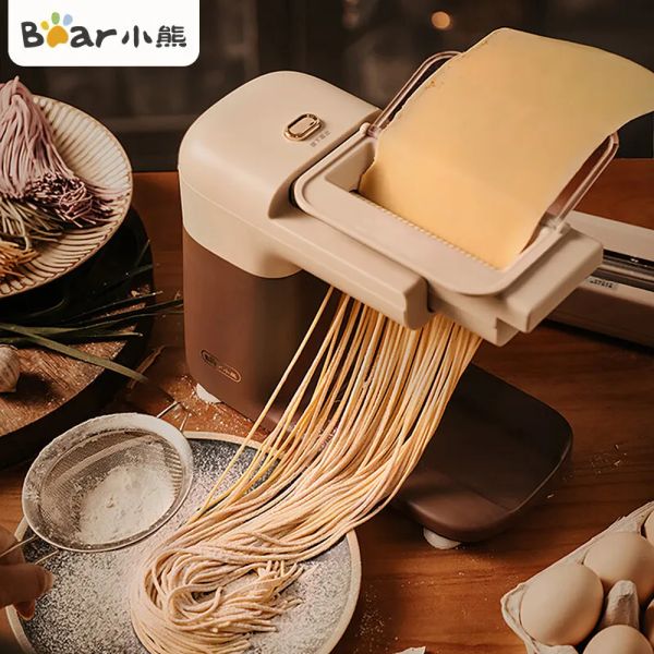 Makers Bear Electric Noodle Machine Fullautomatic Noodle Pressing Machine Máquina de envoltura de empuje de buclea wonton